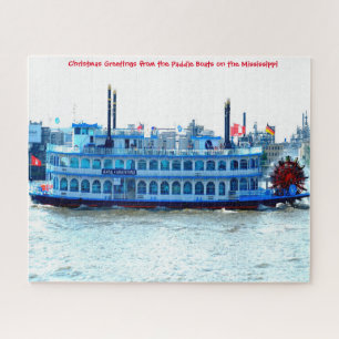 Paddelboot Mississippi. Jigsaw Puzzle