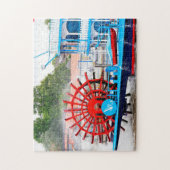 Paddelboot Mississippi. Puzzle (Vertikal)