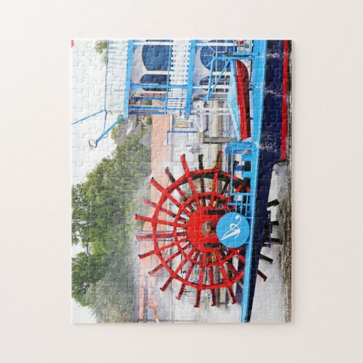 Paddelboot Mississippi. Puzzle (Vertikal)