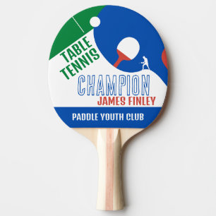 Paddeldesign, Tischtennisspieler/Clubpaddel Tischtennis Schläger