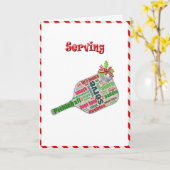 Paddelkarte für Weihnachten Karte (Gelbe Blume)