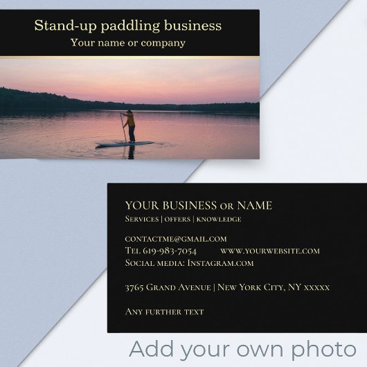 Paddellehrer SUP Visitenkarte