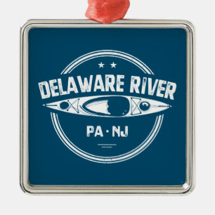Paddeln auf dem Delaware River Ornament Aus Metall