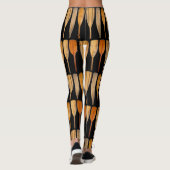 Paddeln aus Holz, individuell einstellbare Hinterg Leggings (Rückseite)