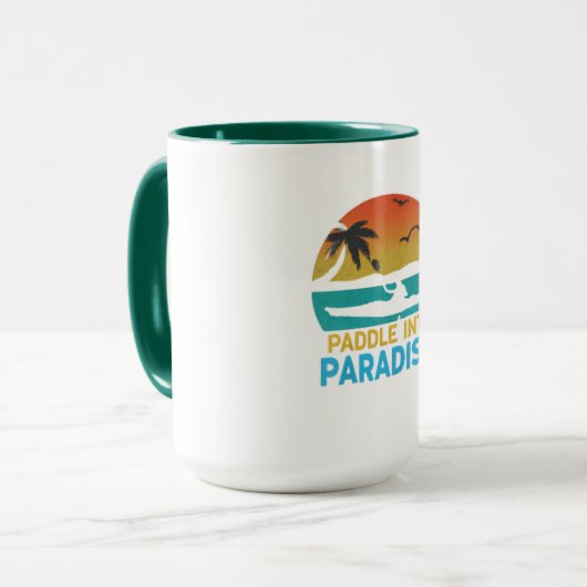 Paddeln ins Paradies Tasse (Vorderseite Links)