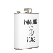 Paddeln ist mein Frieden Flachmann (Rechts)