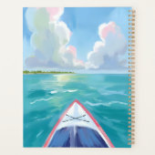 Paddeln See Aquarell Planer (Rückseite)