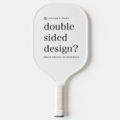 Paddeln Sie Ihr Design hoch Pickleball Schläger (Rückseite)