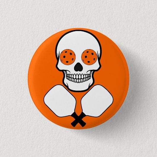 Paddeln und Paddeln, Orangenbälle Button (Vorderseite)