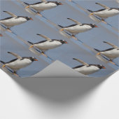 Paddeln von Gentoo Wrapping Paper Geschenkpapier (Ecke)