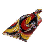 Paddelpaddel aus Glas Belgische Farben Schneidebrett (Ecke)