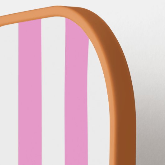 Paddelpaddel mit rosa Streifen, das prächtige Stüc Pickleball Schläger (Linke Seite)