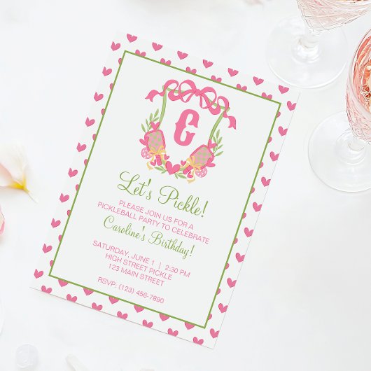 Paddelpaddel Monogram Wappen Einladung