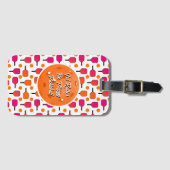 Paddelpaddel Pickleball Pink & Orange Pickleball P Gepäckanhänger (Vorderseite (Horizontal))