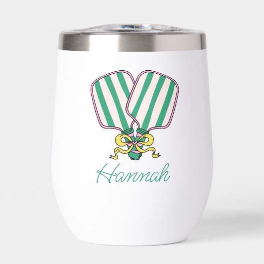 Paddelpaddel, pink, grün und gelb (Vorderseite)