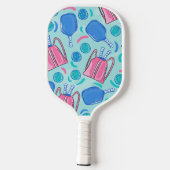 Paddelpaddel und Balls Blue Monogram Paddel Pickleball Schläger (Rückseite)