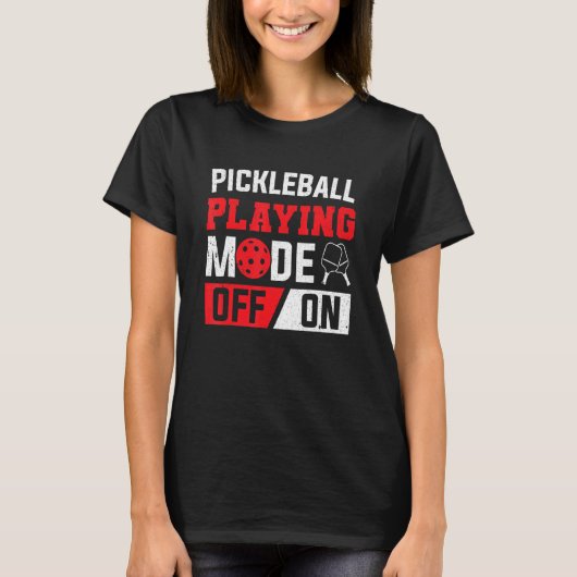 Paddelpickleball-Spielmodus beim Pickleball-Spiel T-Shirt (Vorderseite)