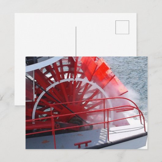 Paddelrad Postkarte (Vorne/Hinten)