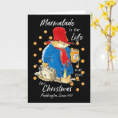 Paddington Bear Xmas Marmalade For Life Cute Merry Karte (Gelbe Blume)