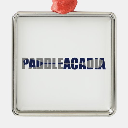 Paddle Acadia Nationalpark Kayaking Maine Ornament Aus Metall (Vorne)