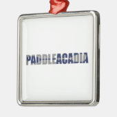 Paddle Acadia Nationalpark Kayaking Maine Ornament Aus Metall (Links)