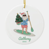 Paddle Board Weihnachten Keramik Ornament (Vorne)