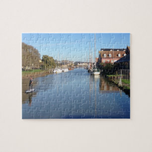 Paddle Boarder auf Faversham Creek England Puzzle