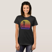 Paddle Boarding Retro Women Paddle Boarding Love T-Shirt (Vorne ganz)