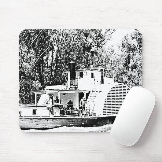 Paddle Boat on Murray River Victoria Mousepad (Mit Mouse)