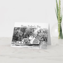 Paddle Boat on Murray River Victoria Nosalgic Karte