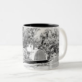 Paddle Boat on Murray River Victoria Zweifarbige Tasse (VorderseiteRechts)