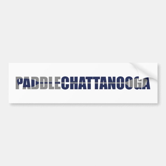 Paddle Chattanooga Tennessee Kayaking Autoaufkleber (Vorne)