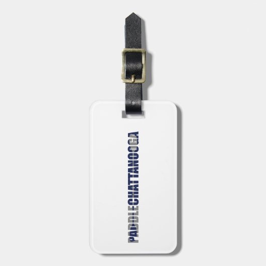 Paddle Chattanooga Tennessee Kayaking Gepäckanhänger (Vorderseite vertikal)