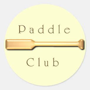 Paddle Club Runder Aufkleber