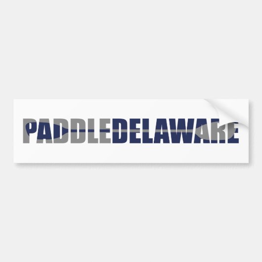 Paddle Delaware Kayaking Autoaufkleber (Vorne)