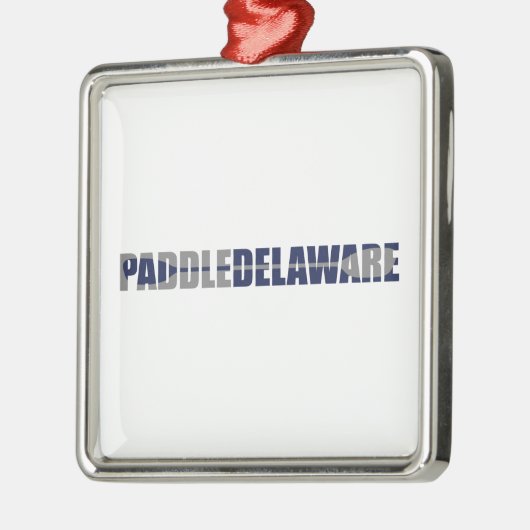 Paddle Delaware Kayaking Ornament Aus Metall (Links)