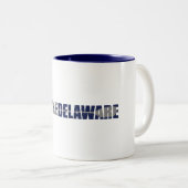 Paddle Delaware Kayaking Zweifarbige Tasse (VorderseiteRechts)