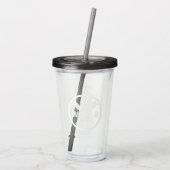 Paddle Explorer Design - Akryllischer Tumbler Acryltrinkbecher (Rückseite)