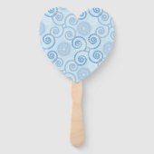 Paddle Fan-Blue Pearls Hand Fan Fächer (Rückseite)
