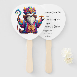 Paddle Fan Sloth-Zeichen als Moses Fächer