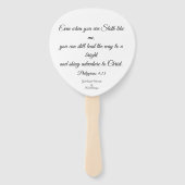 Paddle Fan Sloth-Zeichen als Moses Fächer (Rückseite)