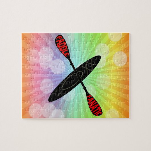 PADDLE FANATIC - KAYAK LOGO PUZZLE (Horizontal)