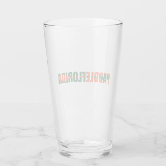Paddle Florida Kayaking Glas (Rückseite)