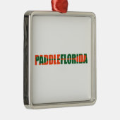 Paddle Florida Kayaking Ornament Aus Metall (Rechts)