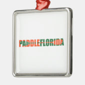Paddle Florida Kayaking Ornament Aus Metall (Links)