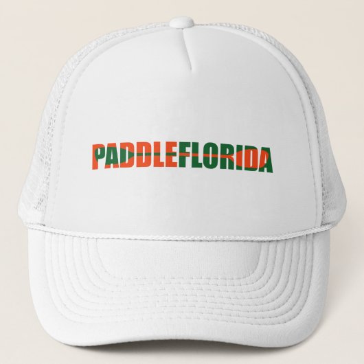 Paddle Florida Kayaking Truckerkappe (Vorderseite)