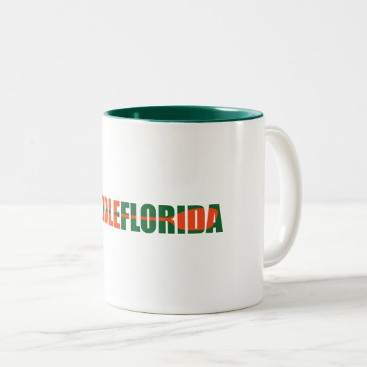 Paddle Florida Kayaking Zweifarbige Tasse (VorderseiteRechts)