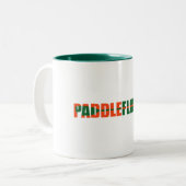 Paddle Florida Kayaking Zweifarbige Tasse (Vorderseite Links)