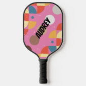 Paddle Girl/women, abstraktes Pickleball-Script (Vorderseite)
