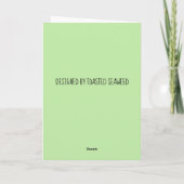 PADDLE HARD, CANOE Grußkarte Karte (Rückseite)